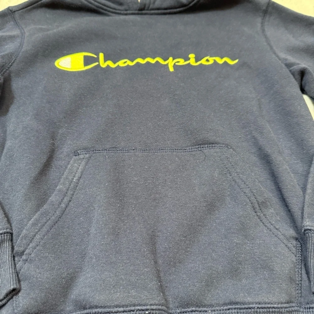 Kids Champion Navy Blue Hoodie
